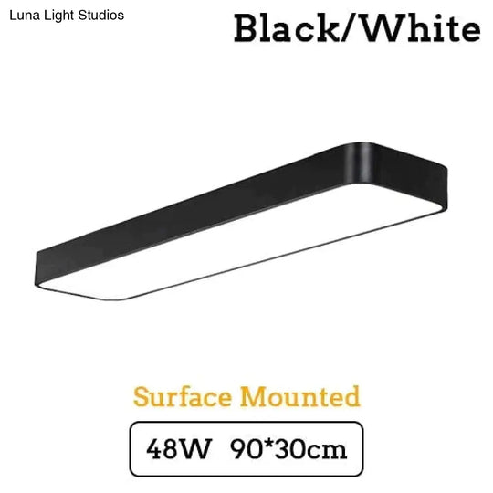 Led Modern Ceiling Light Lam Surface Mount Flush Panel Rectangle Lighting