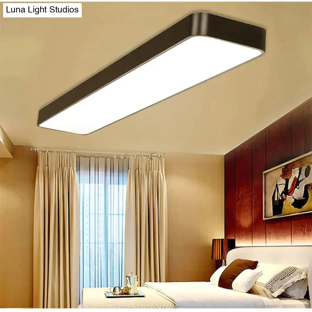 Led Modern Ceiling Light Lam Surface Mount Flush Panel Rectangle Lighting For Home And Commercial