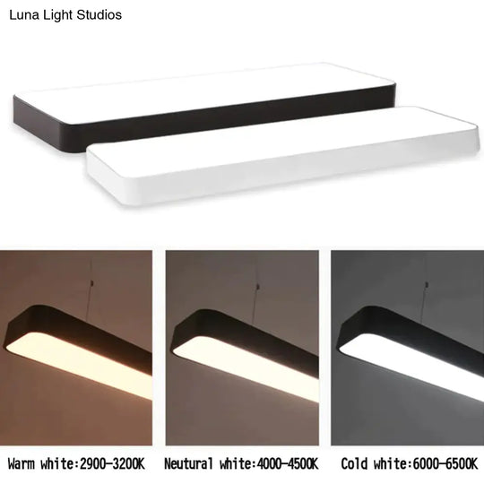 Led Modern Ceiling Light Lam Surface Mount Flush Panel Rectangle Lighting For Home And Commercial