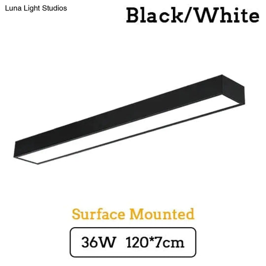 Led Modern Ceiling Light Lam Surface Mount Flush Panel Rectangle Lighting