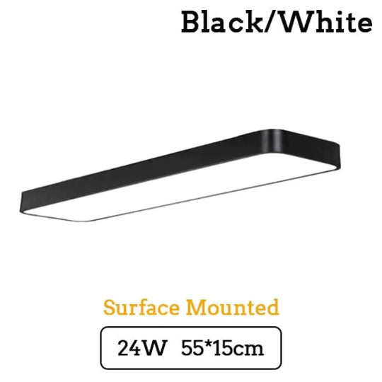 Led Modern Ceiling Light Lam Surface Mount Flush Panel Rectangle Lighting For Home And Commercial