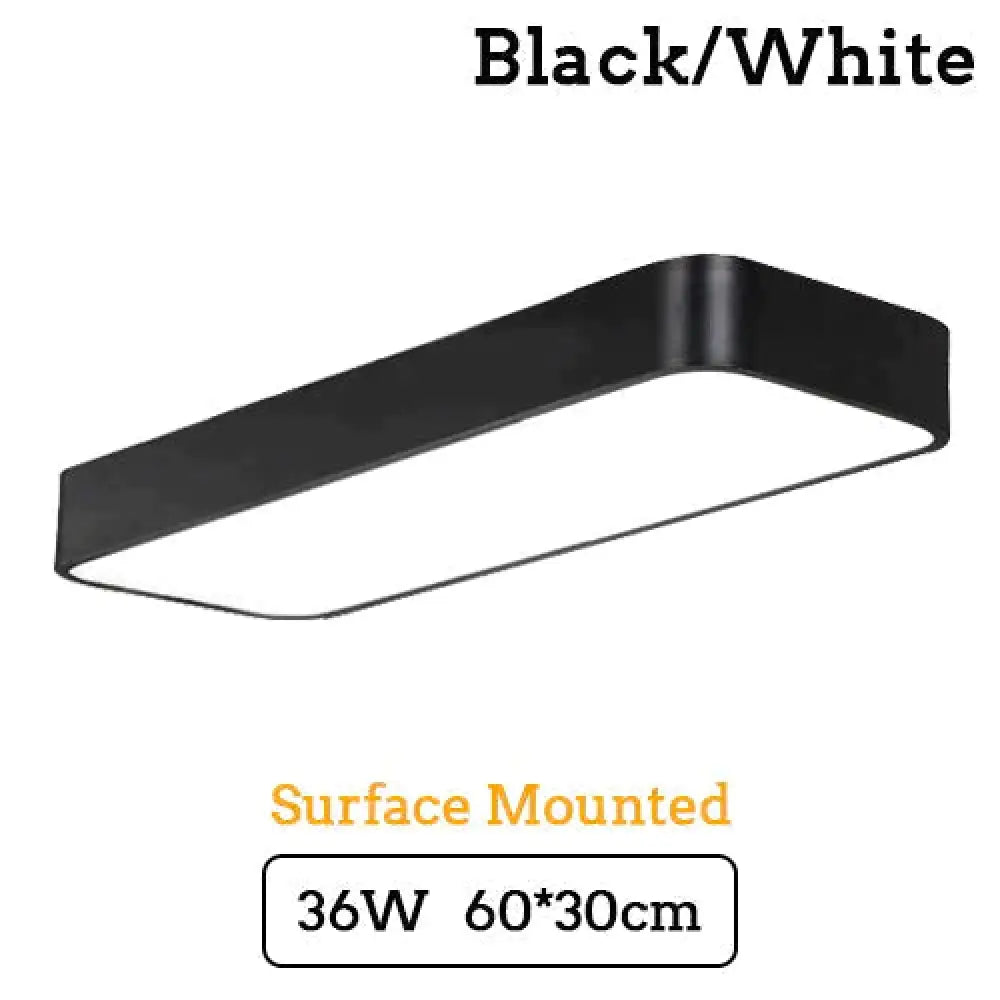 Led Modern Ceiling Light Lam Surface Mount Flush Panel Rectangle Lighting For Home And Commercial