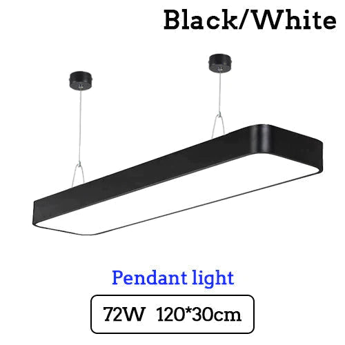 Led Modern Ceiling Light Lam Surface Mount Flush Panel Rectangle Lighting White Body / 120X30Cm 72W