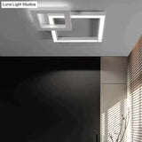 LED Modern Geometric Iron Acryl Black White LED Lamp.LED Light.Ceiling Lights.LED Ceiling Light.Ceiling Lamp For Foyer