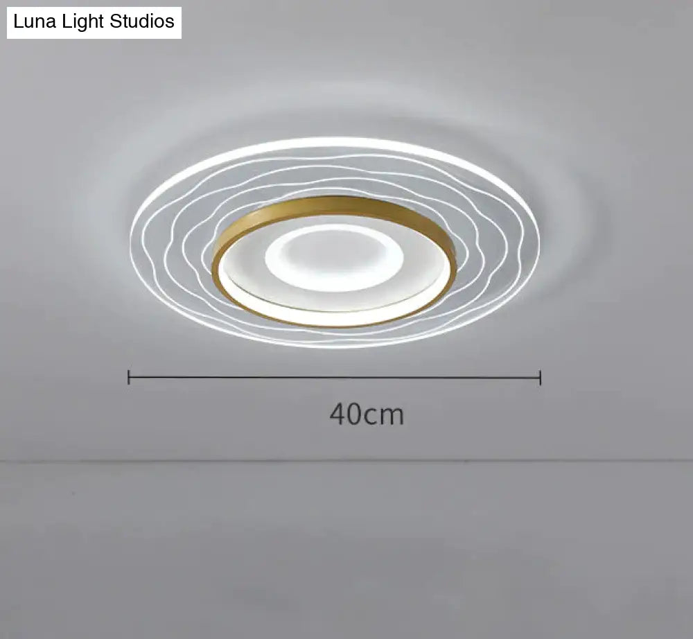 LED Modern Simple Circular Square Bedroom Dining Room Ceiling Lamp Ceiling