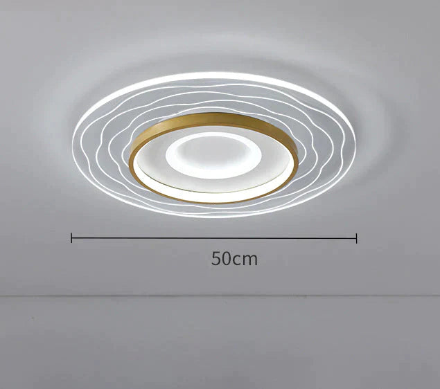 Led Modern Simple Circular Square Bedroom Dining Room Ceiling Lamp