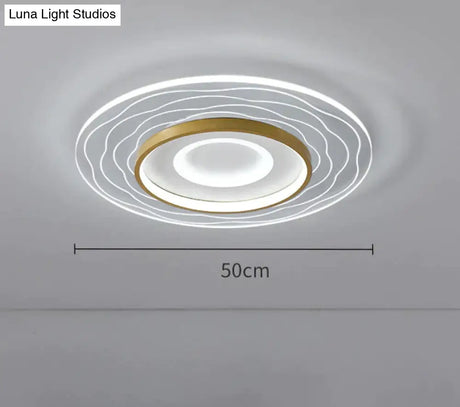 LED Modern Simple Circular Square Bedroom Dining Room Ceiling Lamp Ceiling