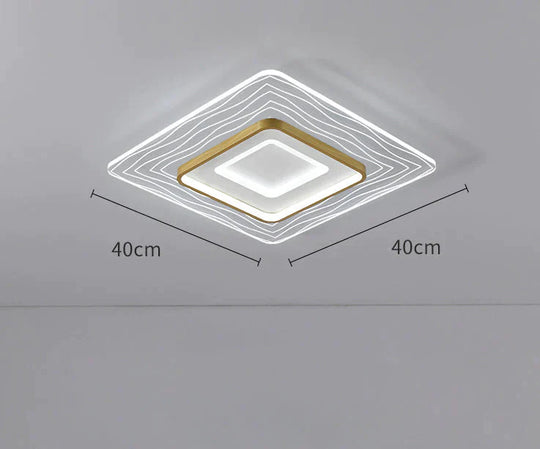 LED Modern Simple Circular Square Bedroom Dining Room Ceiling Lamp