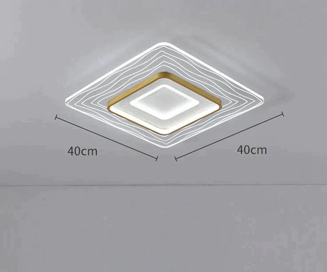 Led Modern Simple Circular Square Bedroom Dining Room Ceiling Lamp