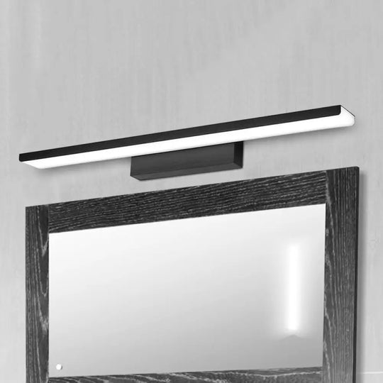 Led Nordic Style Rectangle Bathroom Wall Vanity Light - Aluminum 16/24 Width Mounted Lamp