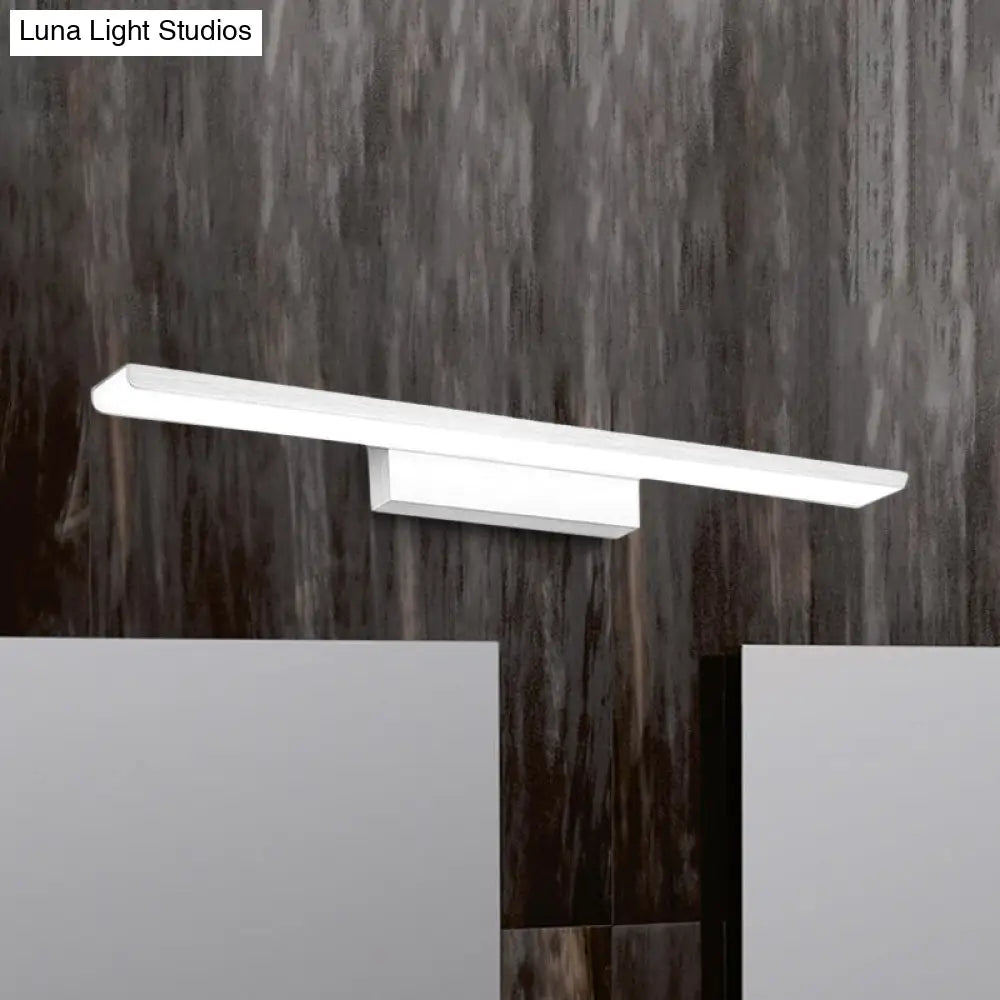 Led Nordic Style Rectangle Bathroom Wall Vanity Light - Aluminum 16/24 Width Mounted Lamp