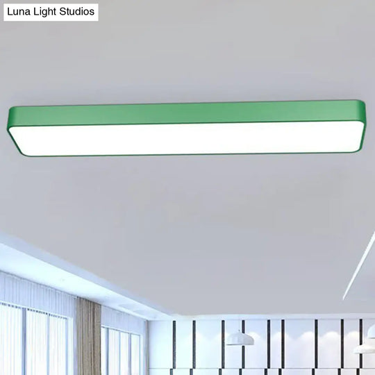 Led Nursery Lighting: Kid-Friendly Rectangular Flush Mount