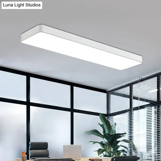 Led Office Ceiling Light - Modern Nordic Acrylic Flush Mount Fixture