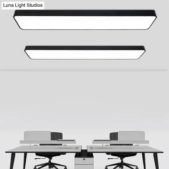 Led Office Ceiling Light - Modern Nordic Acrylic Flush Mount Fixture