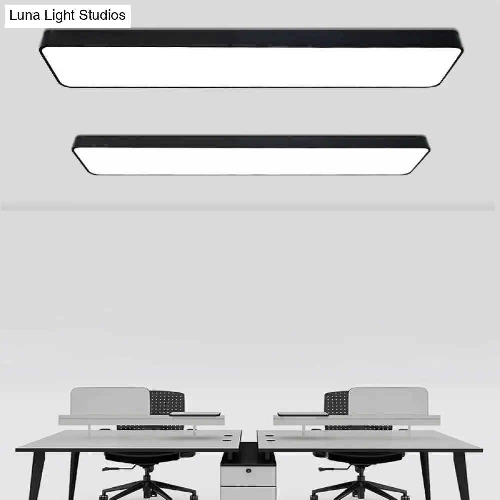 Led Office Ceiling Light - Modern Nordic Acrylic Flush Mount Fixture