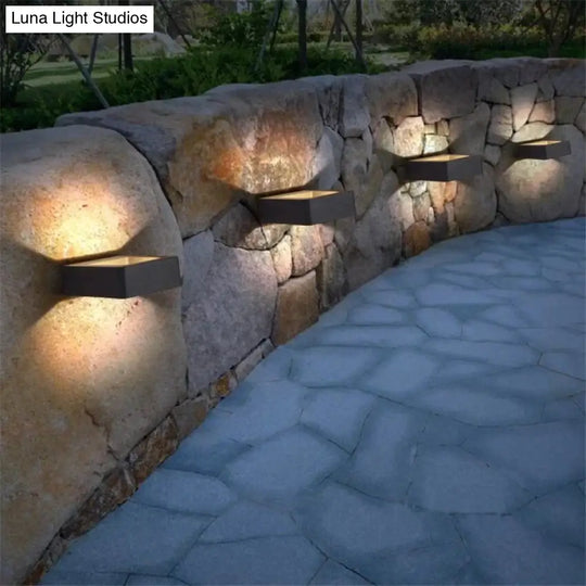 Led Outdoor Verlichting Ip65 Waterdichte Alumunim Wandlamp Tuin Villa Veranda Blaker Zwarte Kleur