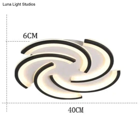 Led Simple Modern Personality Bedroom Ceiling Lamp