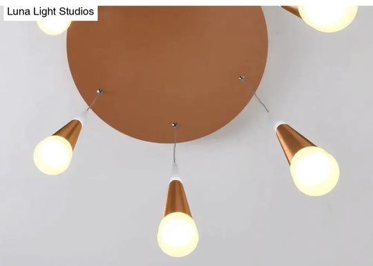 Led Simple Pendant Lights Gold Lamp For Living Room Lustre Ceiling Fixtures