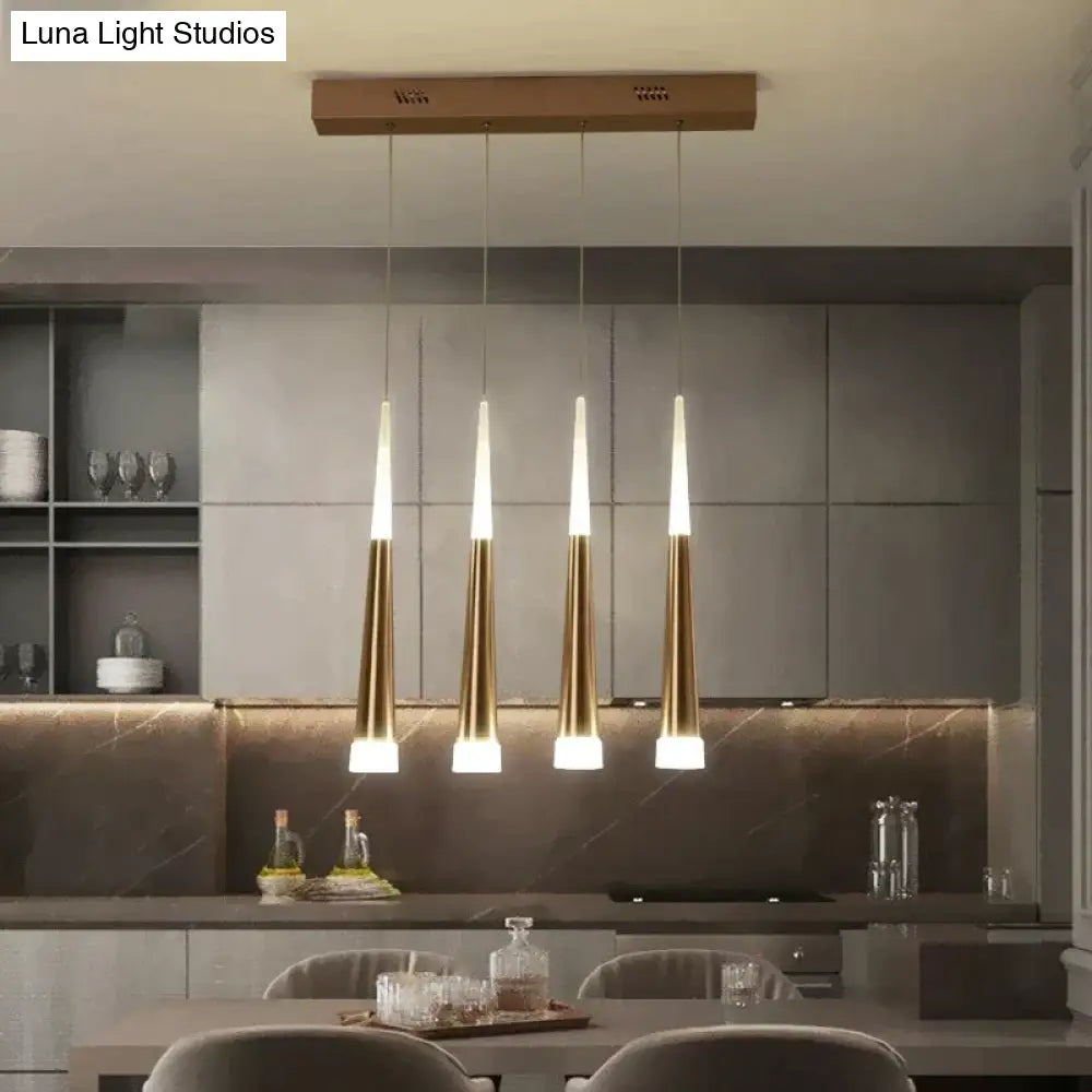 Led Simple Pendant Lights Gold Lamp For Living Room Lustre Ceiling Fixtures