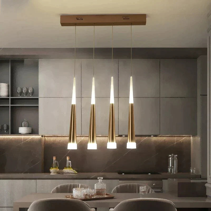 LED Simple Pendant Lights Gold Lamp For Living Room  Lustre Pendant Lights Pendant Ceiling Fixtures