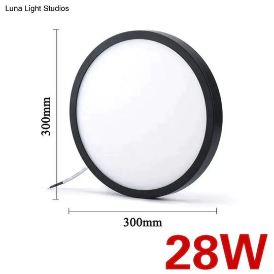 Led Surface Mounted Ceiling Light 24W 28W 38W Lampada Led Lamp Black / 28W Warm White Ceiling