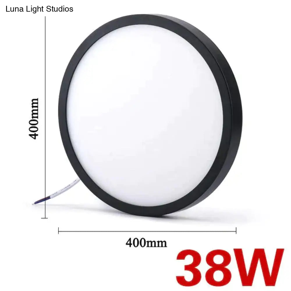 Led Surface Mounted Ceiling Light 24W 28W 38W Lampada Led Lamp Black / 38W Warm White Ceiling