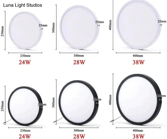 Led Surface Mounted Ceiling Light 24W 28W 38W Lampada Led Lamp Ceiling