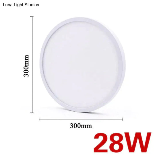 Led Surface Mounted Ceiling Light 24W 28W 38W Lampada Led Lamp White / 28W Warm White Ceiling