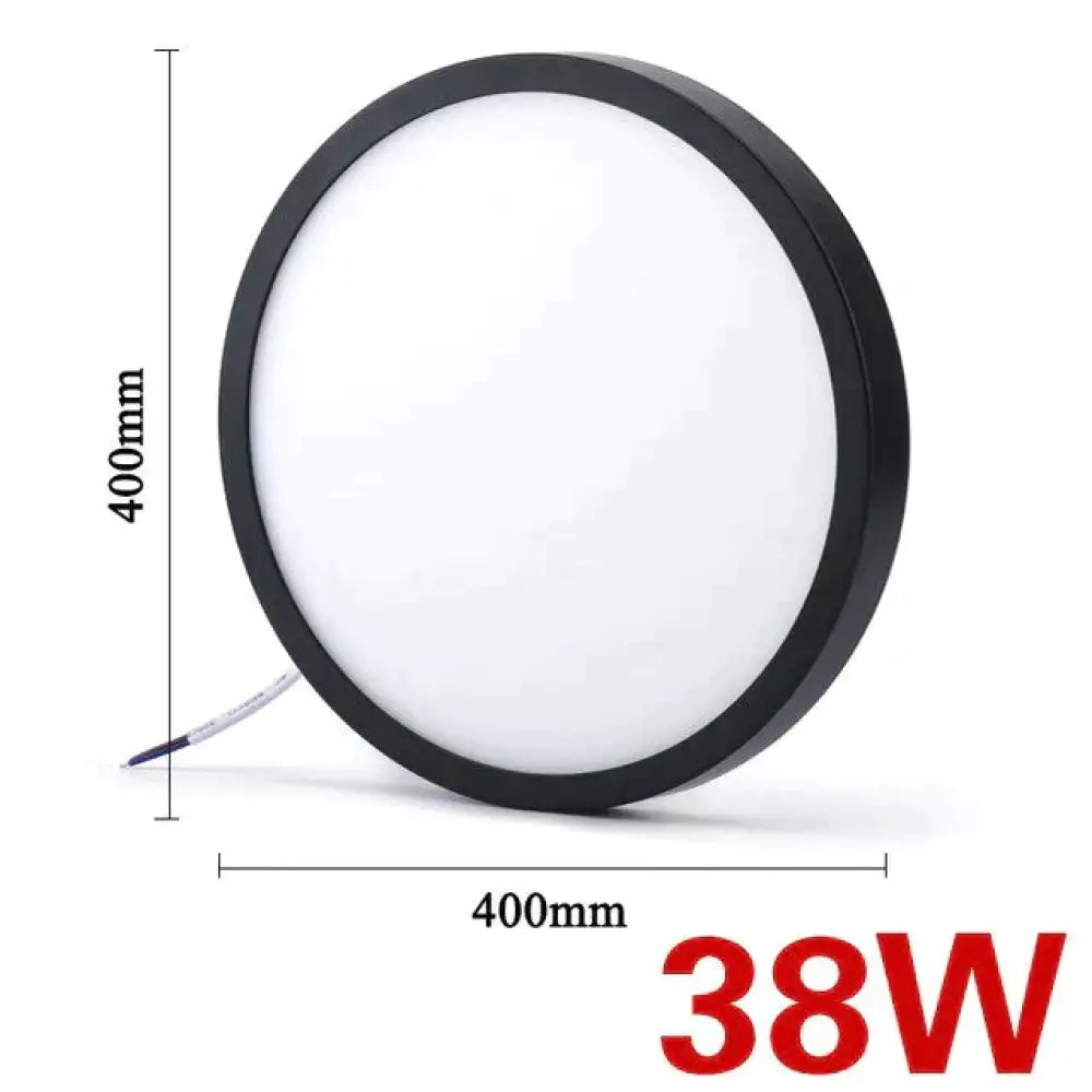 Led Surface Mounted Ceiling Light 24W 28W 38W Lampada Led Lamp Black / 38W Warm White Ceiling