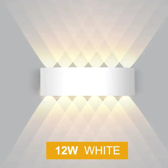 Led Wall Light Outdoor Waterproof Modern Nordic Style Indoor Lamps Living Room Porch Garden Lamp 2W