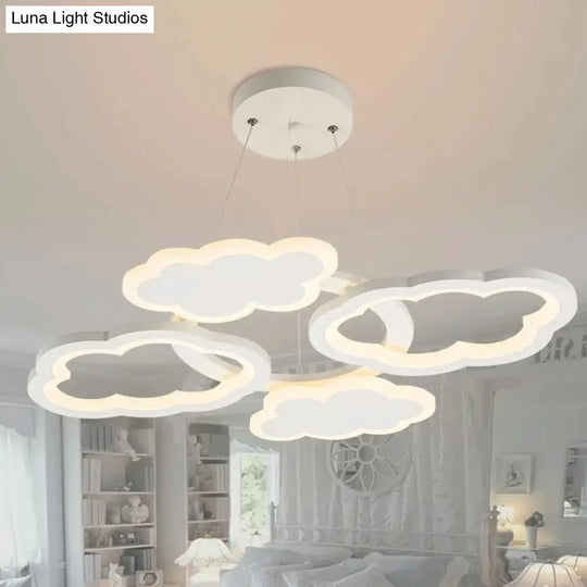 Lena’s Nordic Acrylic Cloud Led Bedroom Pendant - Warm/White Light Lighting