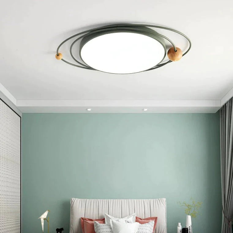 Light In The Bedroom Nordic Minimalist Modern Creative Planet Lights Multicolor LED Ceiling Lamps