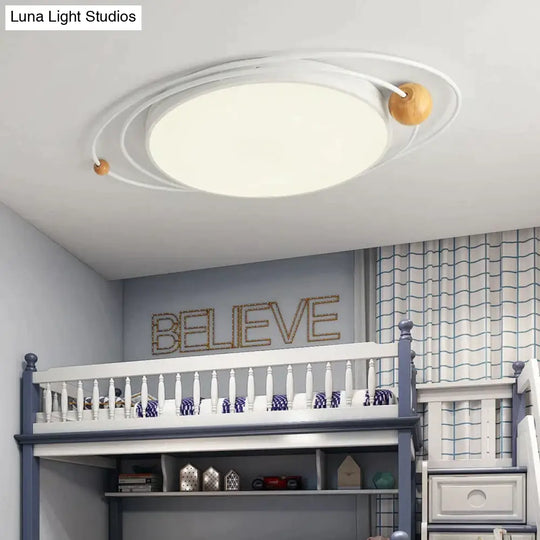 Light In The Bedroom Nordic Minimalist Modern Creative Planet Lights Multicolor Led Ceiling Lamps