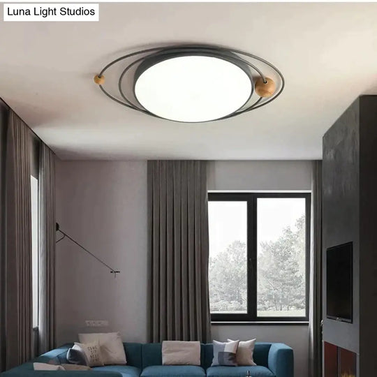 Light In The Bedroom Nordic Minimalist Modern Creative Planet Lights Multicolor Led Ceiling Lamps