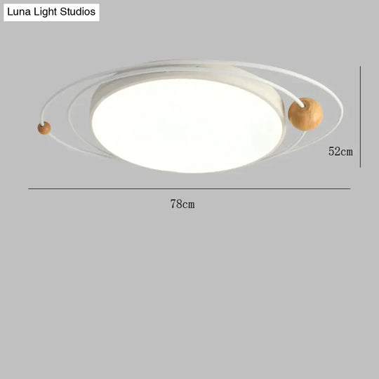 Light In The Bedroom Nordic Minimalist Modern Creative Planet Lights Multicolor Led Ceiling Lamps