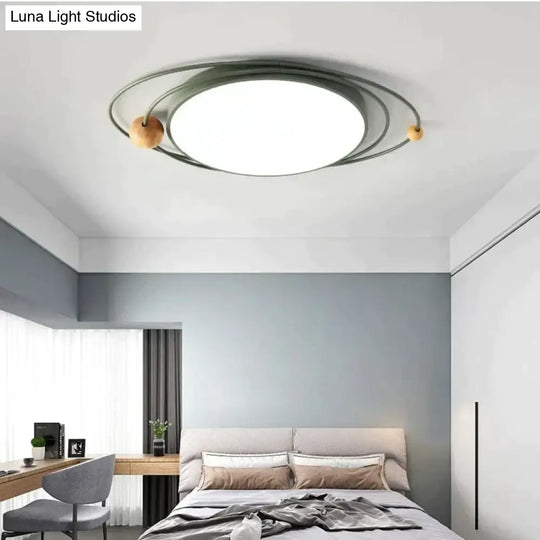 Light In The Bedroom Nordic Minimalist Modern Creative Planet Lights Multicolor Led Ceiling Lamps