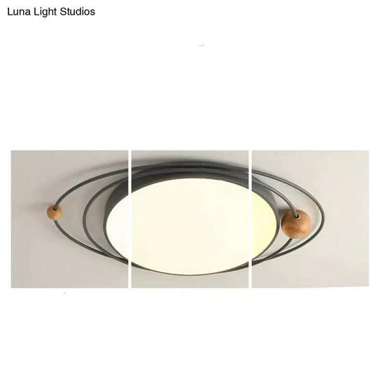 Light In The Bedroom Nordic Minimalist Modern Creative Planet Lights Multicolor Led Ceiling Lamps