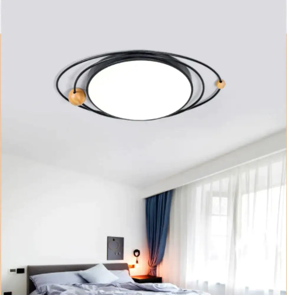 Light In The Bedroom Nordic Minimalist Modern Creative Planet Lights Multicolor Led Ceiling Lamps