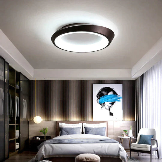 Light In The Bedroom Simple Modern Led Ceiling Lamp Room Lighting Creative Master Living Lamps Black