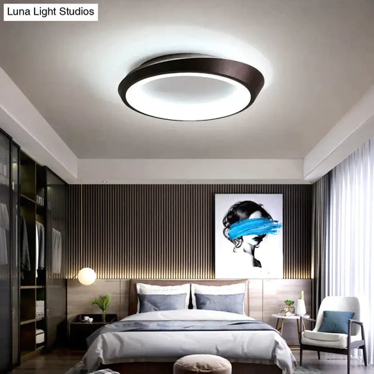 Light In The Bedroom Simple Modern Led Ceiling Lamp Room Lighting Creative Master Living Lamps Black