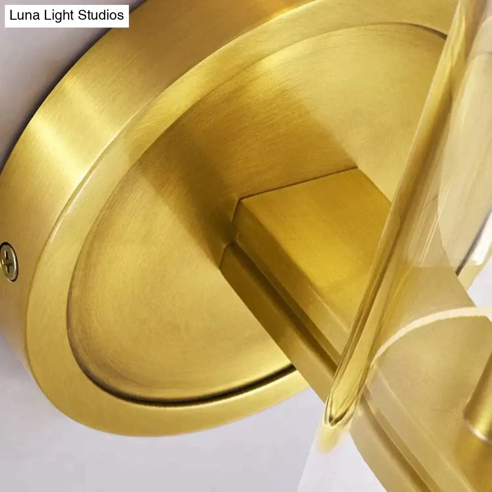 Light Luxury New Study Room Bedside Corridor Full Copper Wall Lamp Single head / Without light source Copper Wall Lamps