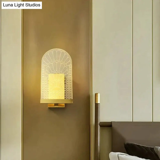 Light Luxury Post-Modern All-Copper Wall Lamp Copper Lamps