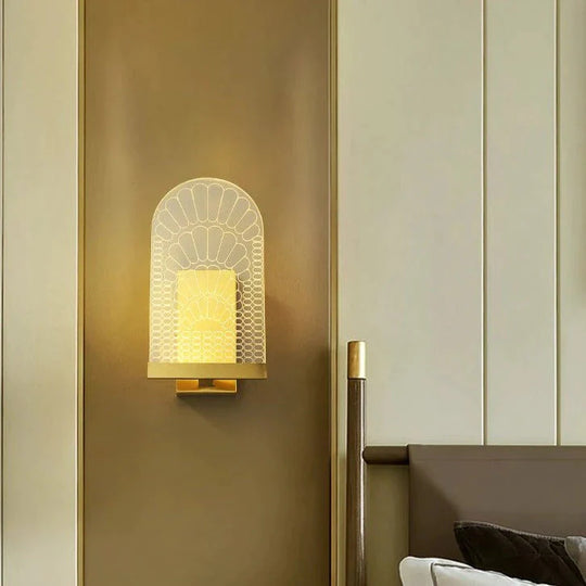 Light Luxury Post-modern All-copper Wall Lamp