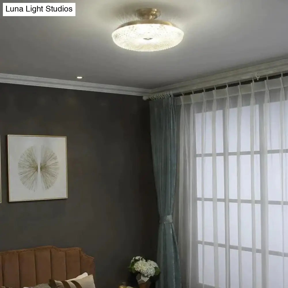 Light Luxury Post Modern Led Copper Ceiling Lamp