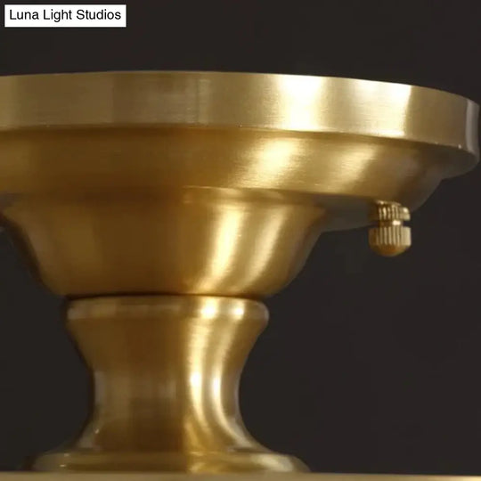 Light Luxury Post Modern Led Copper Ceiling Lamp