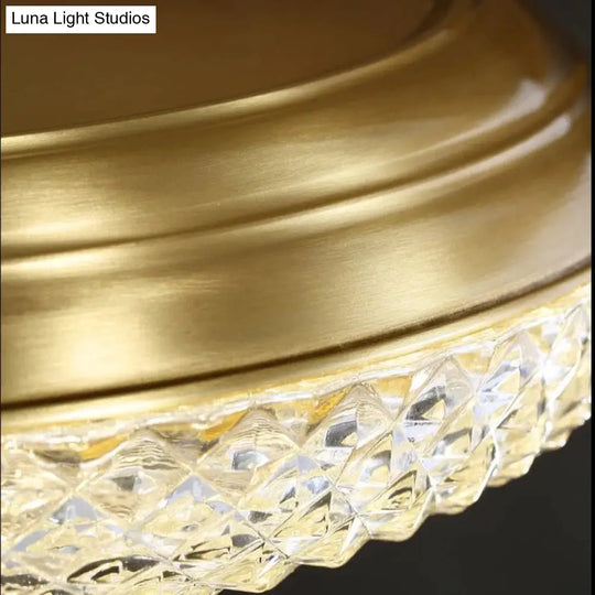 Light Luxury Post Modern Led Copper Ceiling Lamp
