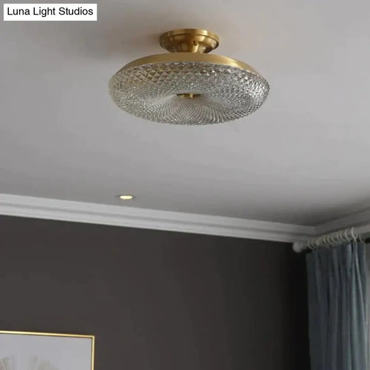 Light Luxury Post Modern Led Copper Ceiling Lamp