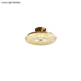 Light Luxury Post Modern Led Copper Ceiling Lamp