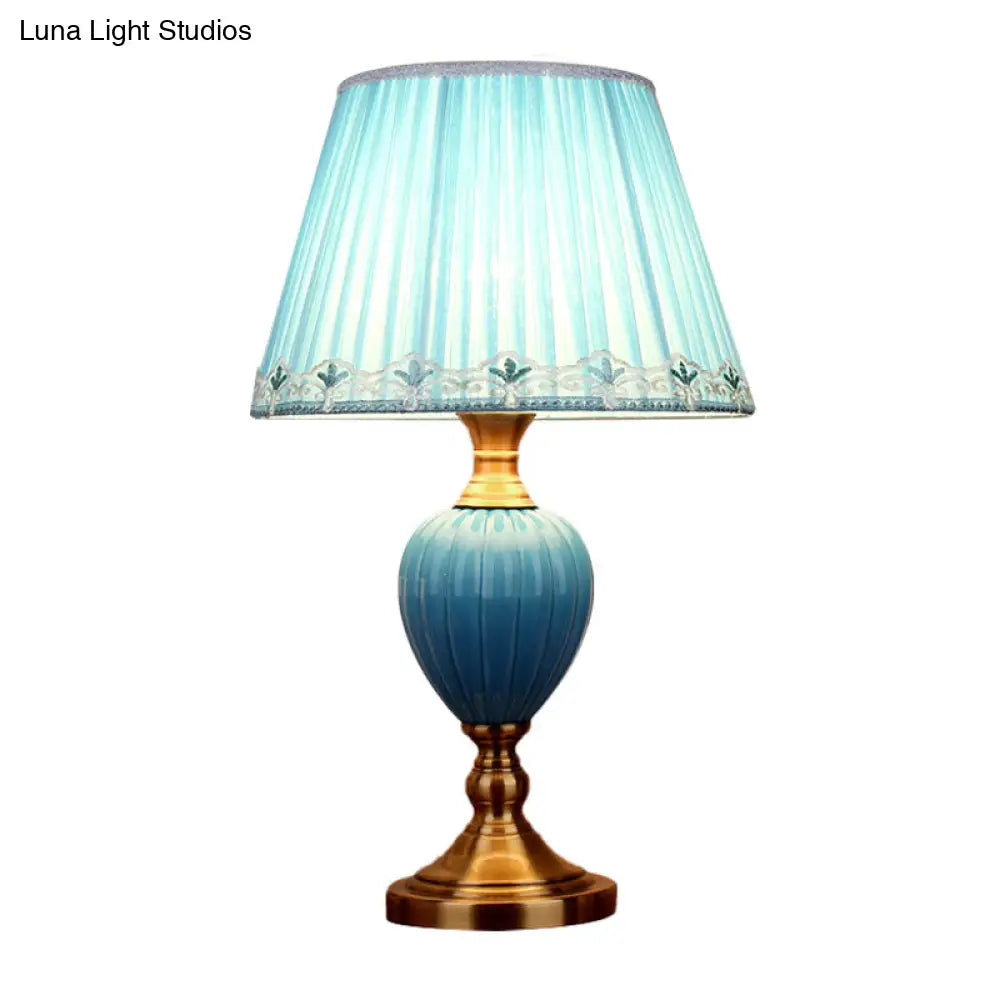 Lily - Scalloped/Tapered Table Lamp