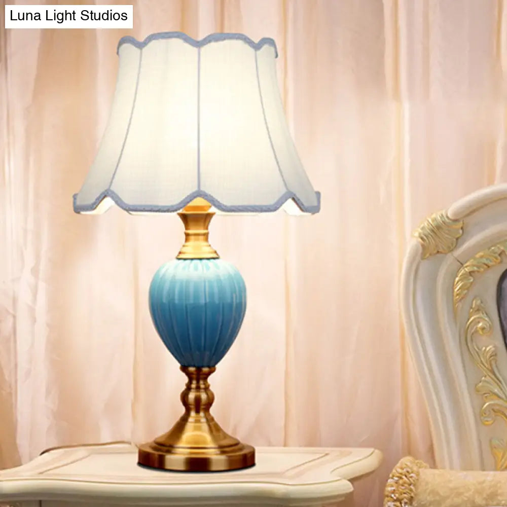 Lily - Scalloped/Tapered Table Lamp